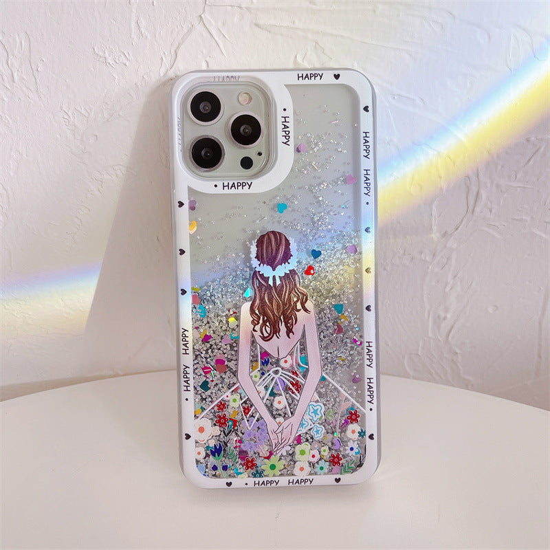 Wholesale Silicone Quicksand Glitter Phone Cases